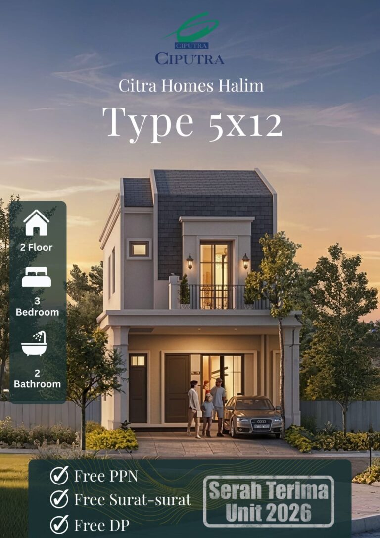 tipe rumah citra homes halim