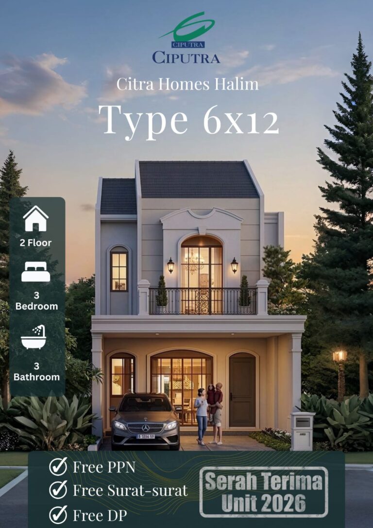 tipe rumah citra homes halim
