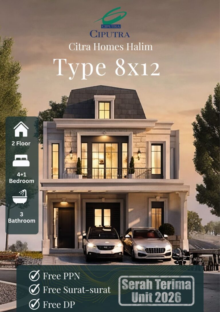 tipe rumah citra homes halim
