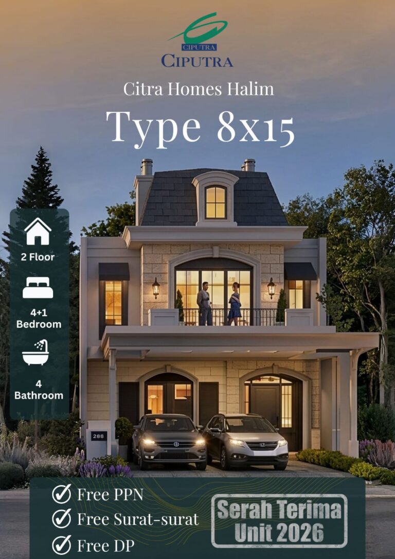 tipe rumah citra homes halim