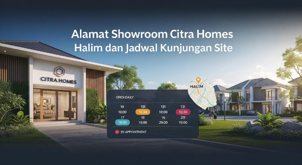 Alamat Showroom Citra Homes Halim dan Jadwal Kunjungan Site