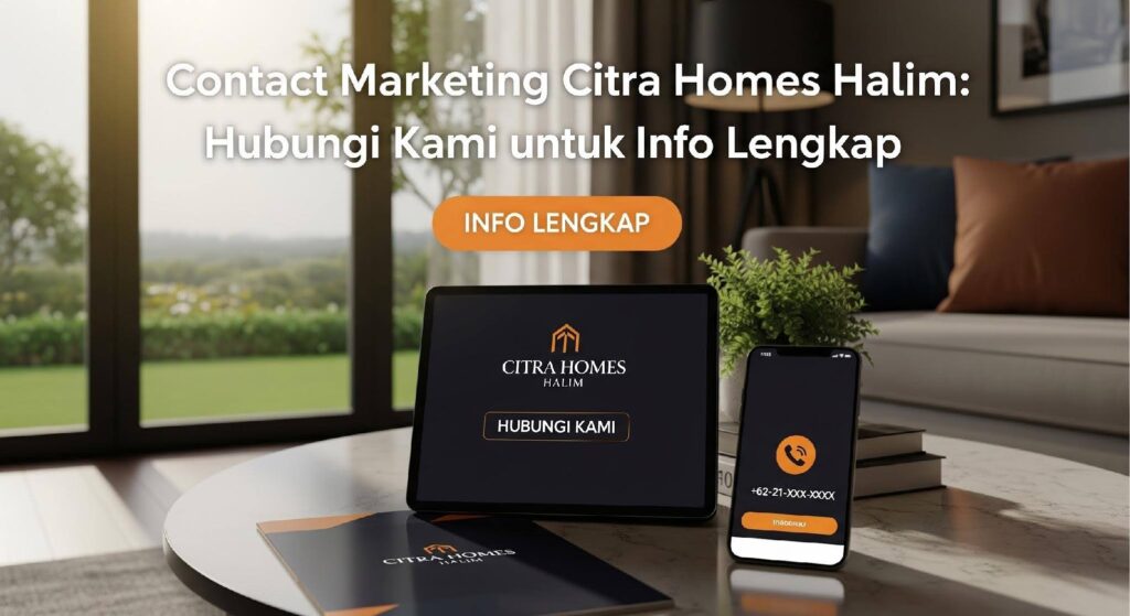 Contact Marketing Citra Homes Halim: Hubungi Kami untuk Info Lengkap
